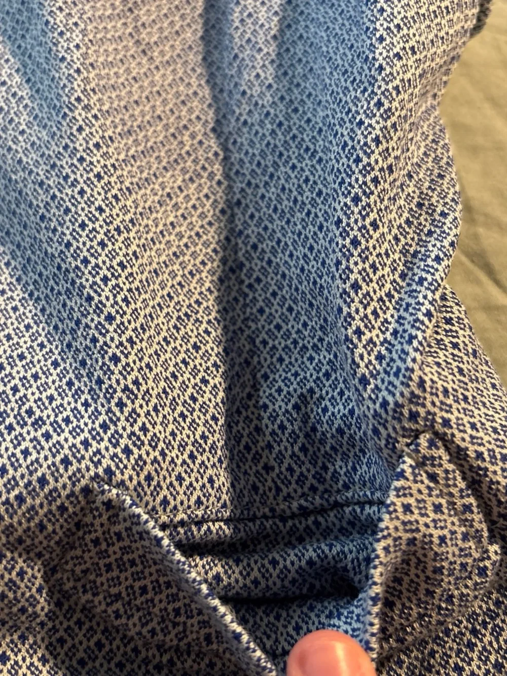 Authentic L.B.M 1911 Men's Blue Patterned Dress Vest